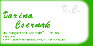 dorina csernak business card